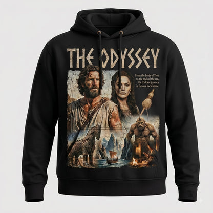 Greek Mythology Graphic Shirt — The Odyssey Inspired T-Shirt — Sweatshirt — Hoodie & Zip Hoodie — An - Custom Fan Apparel Image 5