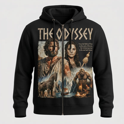 Greek Mythology Graphic Shirt — The Odyssey Inspired T-Shirt — Sweatshirt — Hoodie & Zip Hoodie — An - Custom Fan Apparel Image 7