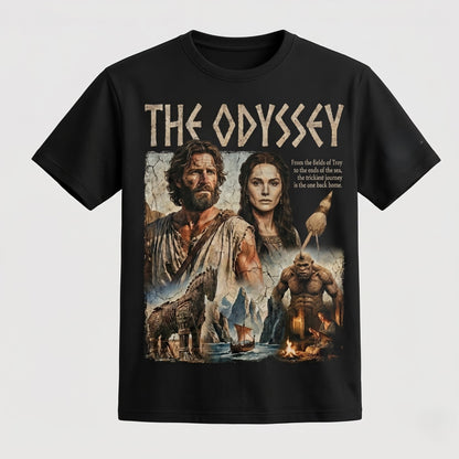 Greek Mythology Graphic Shirt — The Odyssey Inspired T-Shirt — Sweatshirt — Hoodie & Zip Hoodie — An - Custom Fan Apparel Image 1