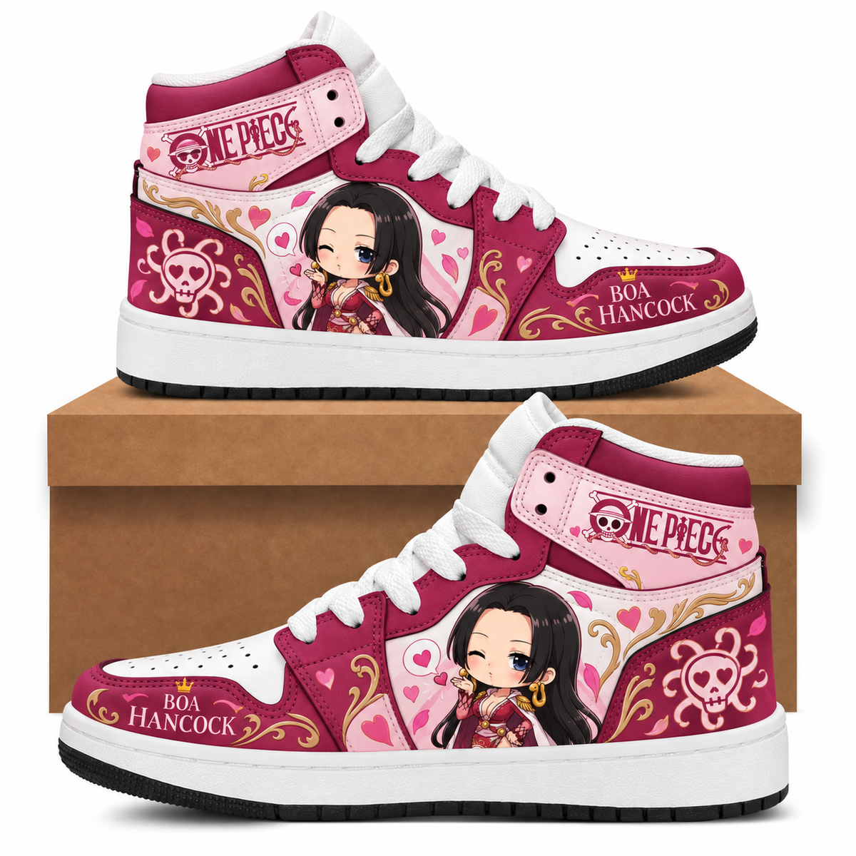 Limited Edition One Piece Squad Fan Shoes — Anime High Top Sneaker Gift