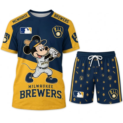 All 30 BASEBALL Teams Available-COMBO GIFTS FOR FAN | Sport Fan Set — T-Shirt + Shorts