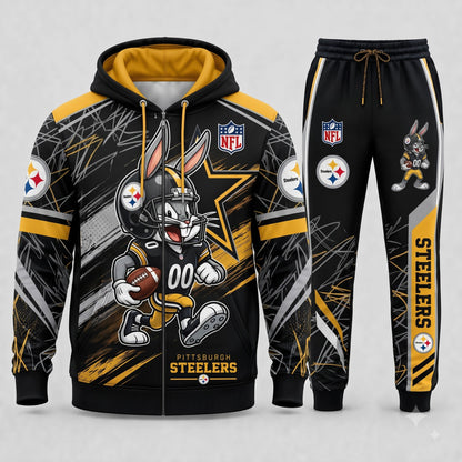 Bug Bunny NFL Fan Set — Hoodie & Sweatpants | All 32 Football Teams Available