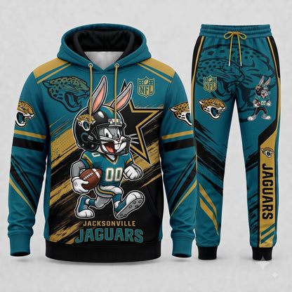 Bug Bunny NFL Fan Set — Hoodie & Sweatpants | All 32 Football Teams Available