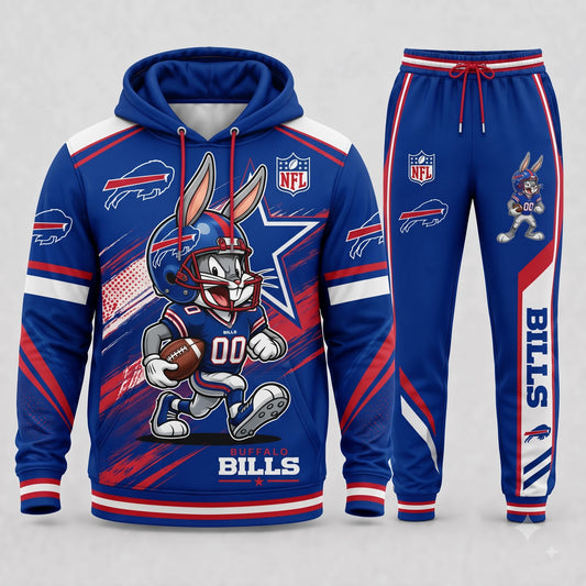 Bug Bunny NFL Fan Set — Hoodie & Sweatpants | All 32 Football Teams Available