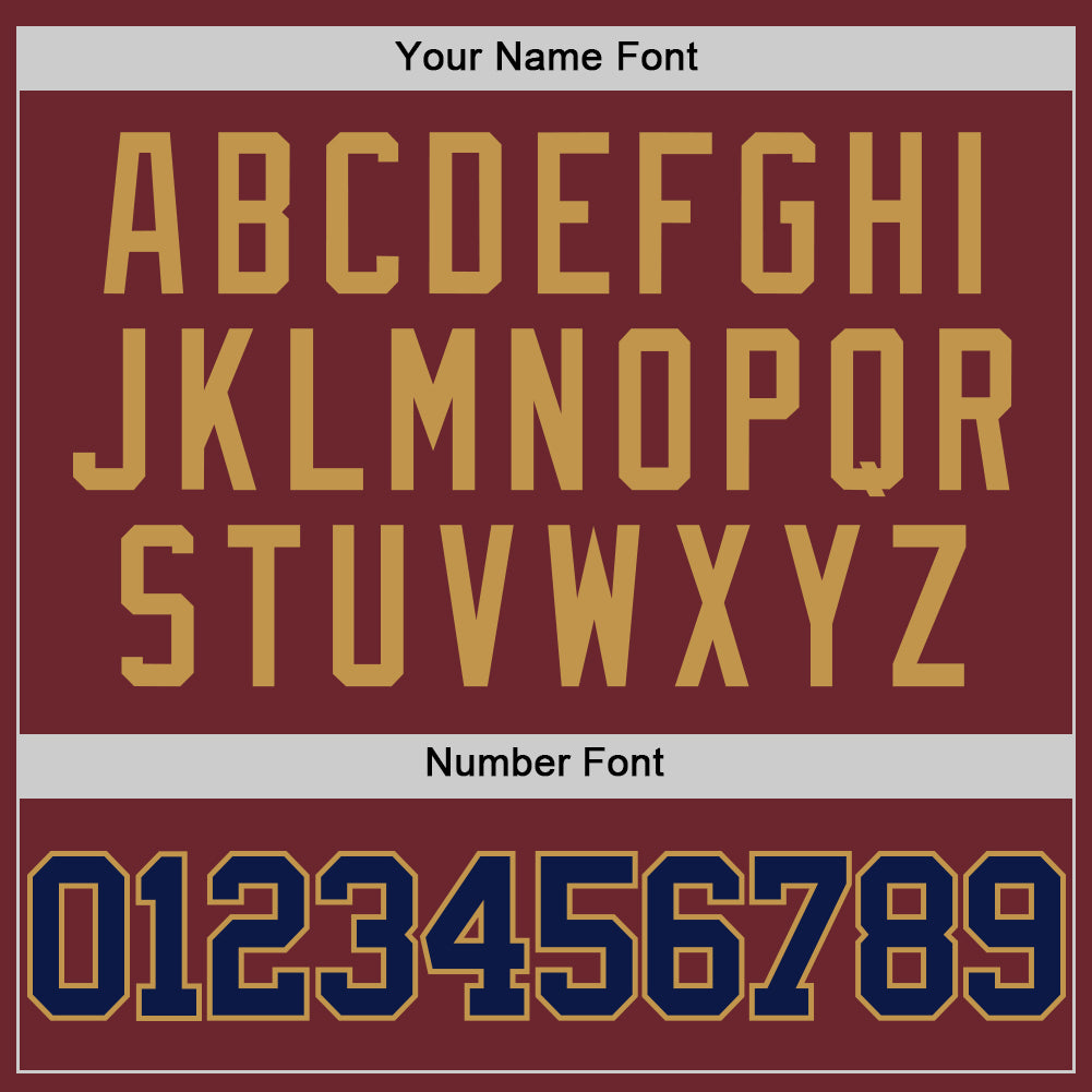 Custom Burgundy Navy-Old Gold Authentic Basketball Jersey