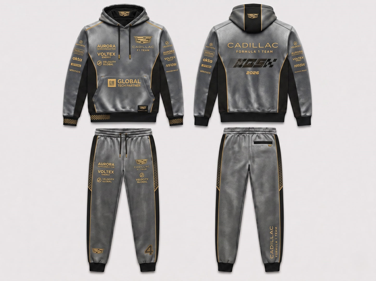 Formula Racing F1 Hoodie & Sweatpants Set — Motorsport Team Inspired Tracksuit — Racing Fan Outfit 2 - Custom Fan Apparel Image 20