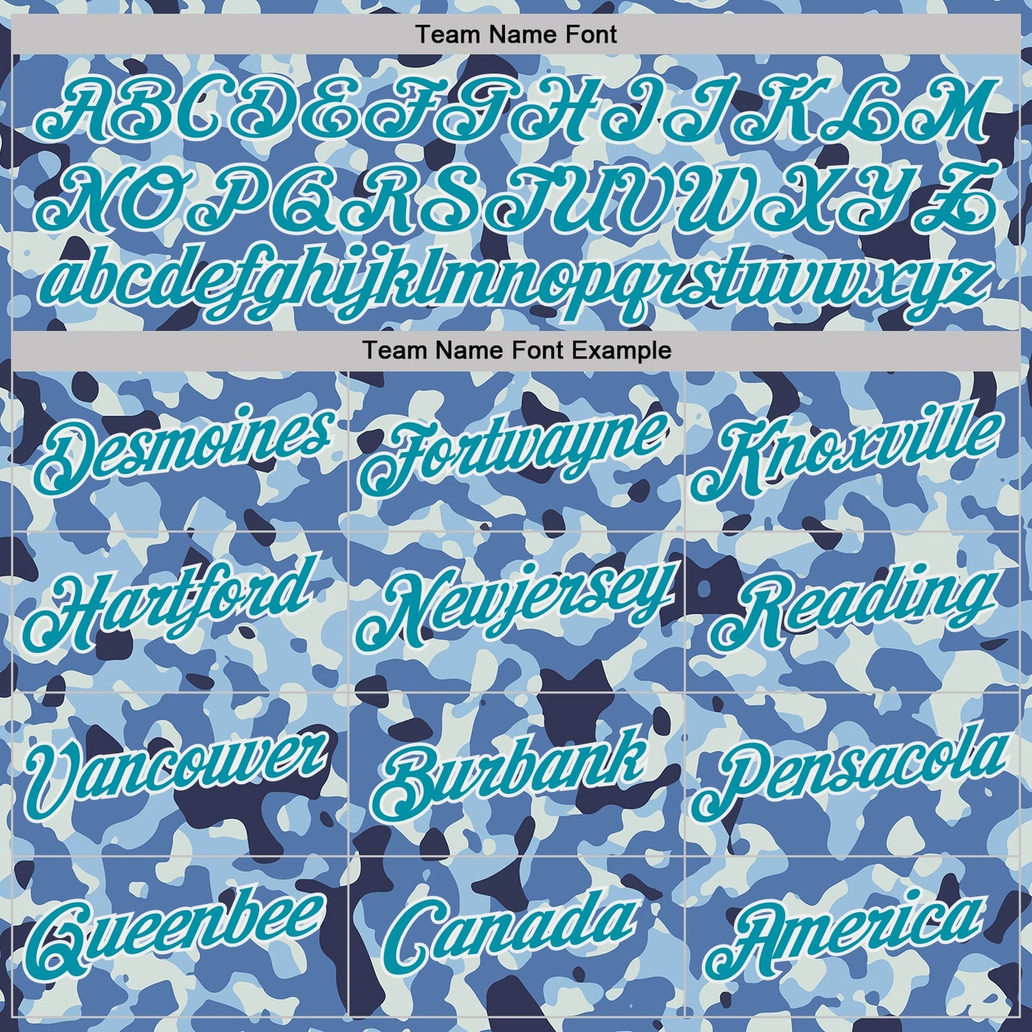Custom Camo Teal-White Ocean Digital Camouflage Pixel Salute To Service Performance T-Shirt