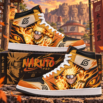Uzumaki Naruto High Top Sneakers — Naruto Inspired Fan Shoes
