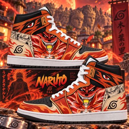 Uzumaki Naruto High Top Sneakers — Naruto Inspired Fan Shoes