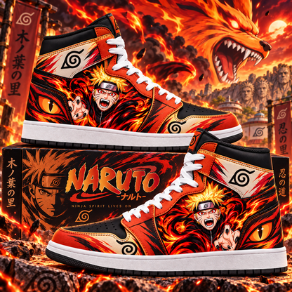 Uzumaki Naruto High Top Sneakers — Naruto Inspired Fan Shoes