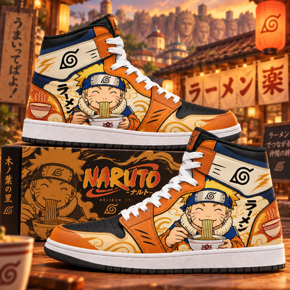 Uzumaki Naruto High Top Sneakers — Naruto Inspired Fan Shoes