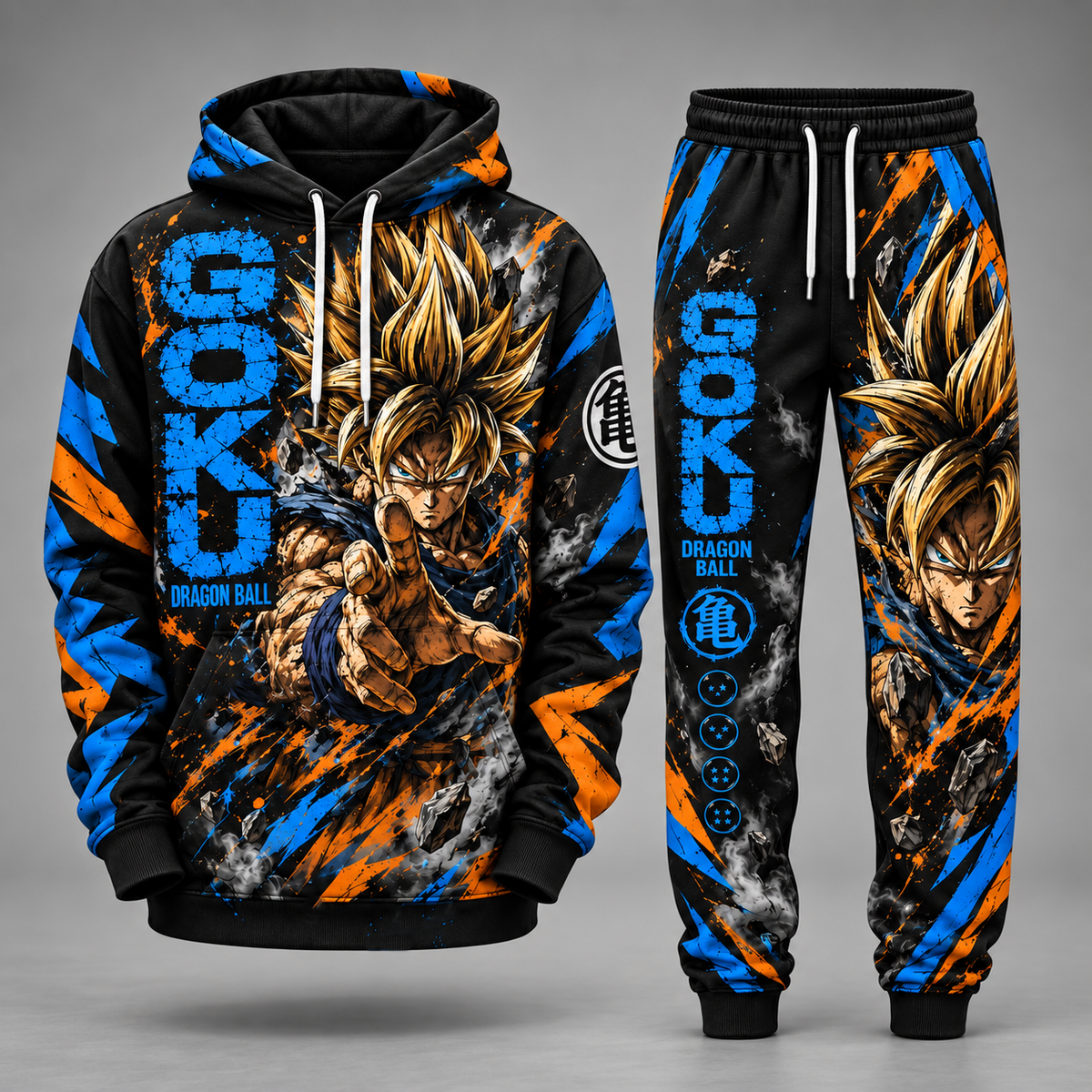 Dragon Ball Transformation Fan Set — Dragon Ball Hoodie & Sweatpants