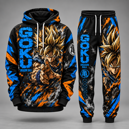 Dragon Ball Transformation Fan Set — Dragon Ball Hoodie & Sweatpants