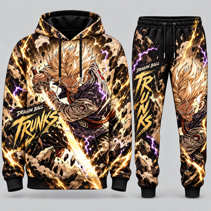 Future Trunks Transformation Fan Set — Dragon Ball Hoodie & Sweatpants