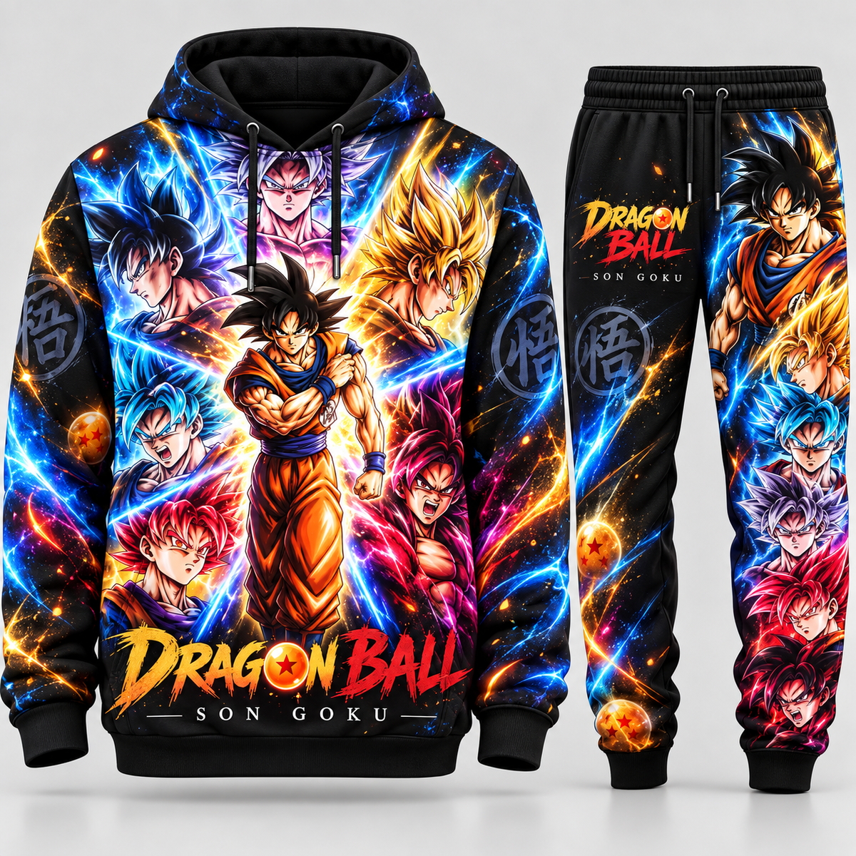 DBL SonGoku Transformation Fan Set — Hoodie & Sweatpants Limited Edition