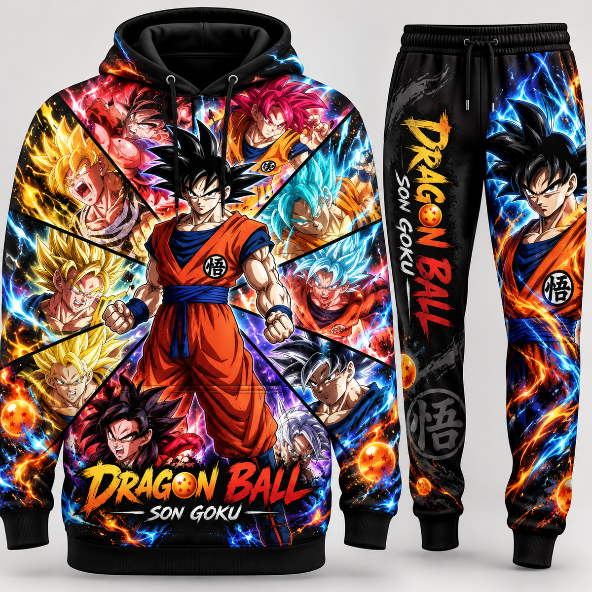DBL SonGoku Transformation Fan Set — Hoodie & Sweatpants Limited Edition
