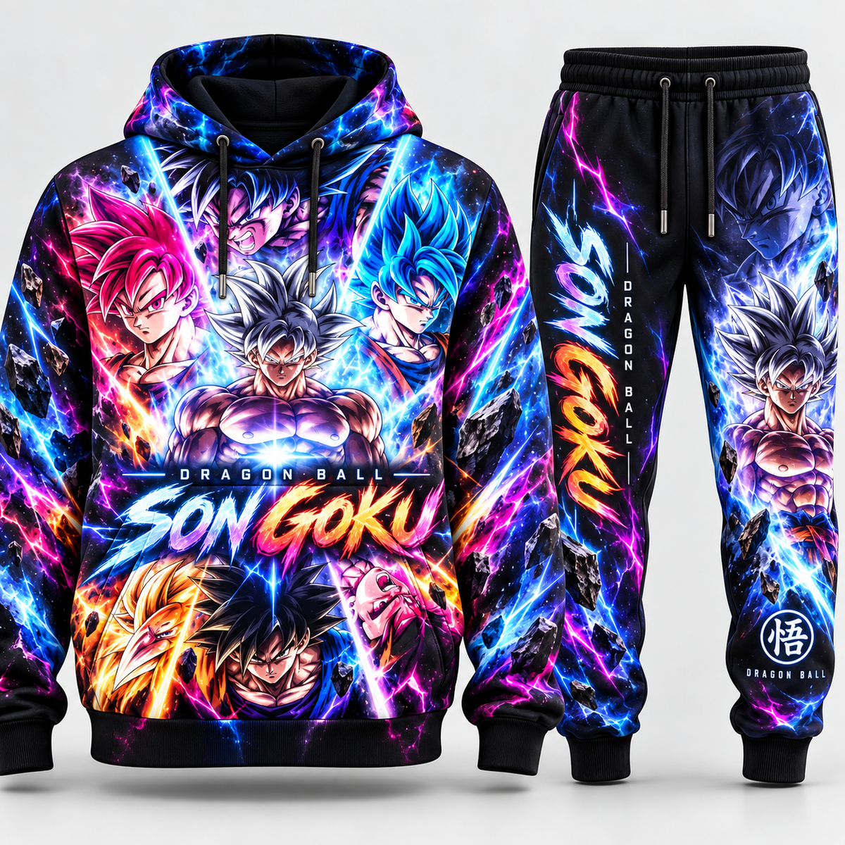 DBL SonGoku Transformation Fan Set — Hoodie & Sweatpants Limited Edition
