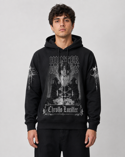 Dark Anime Hunter Graphic Shirt — Chrollo Inspired T-Shirt — Sweatshirt — Hoodie & Zip Hoodie — Goth - Custom Fan Apparel Image 6