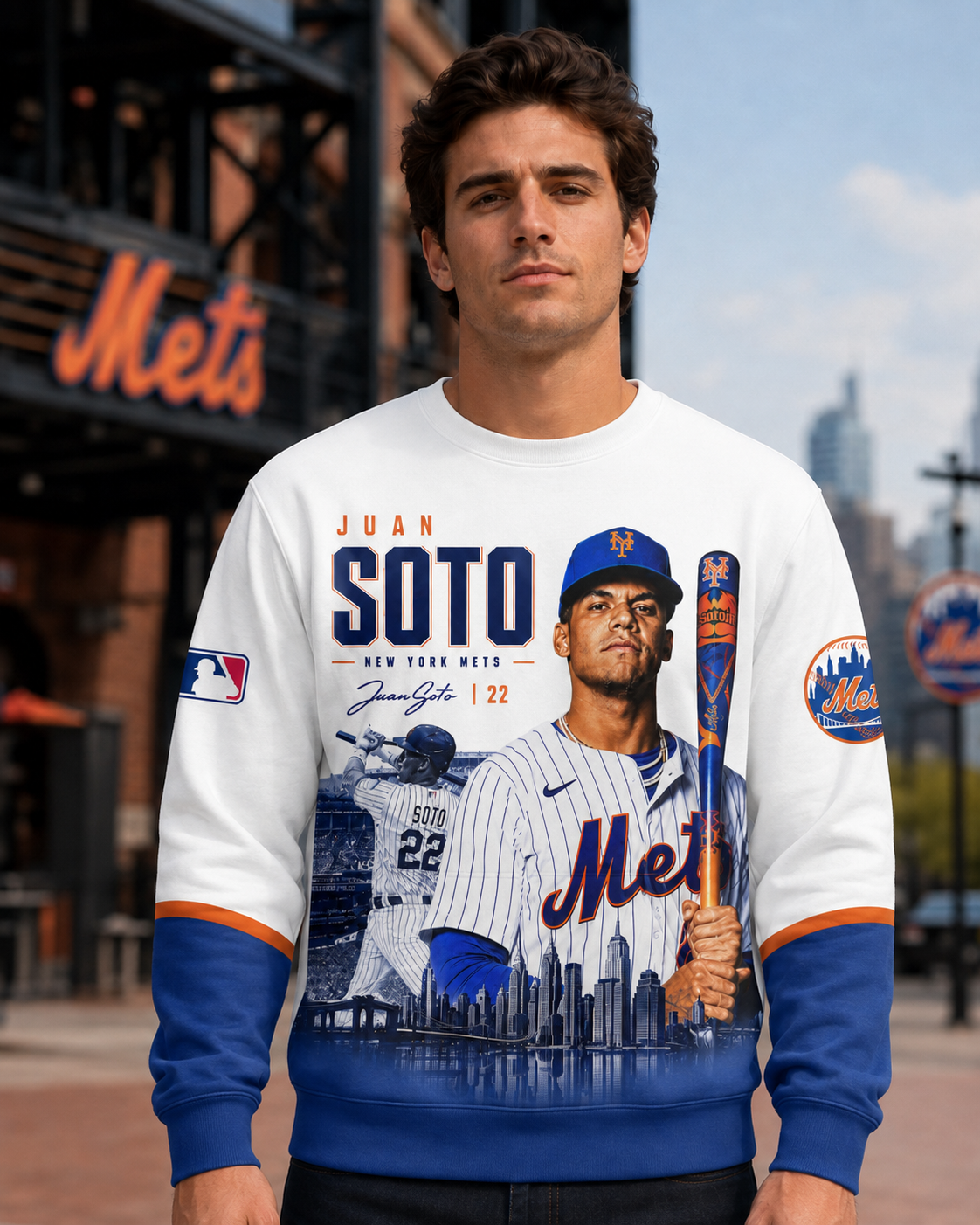Juan Soto 22 New York Baseball Fan Shirt, Hoodie, Sweatshirt & Zip Hoodie | Mets Inspired MLB Appare - Custom Fan Apparel Image 5