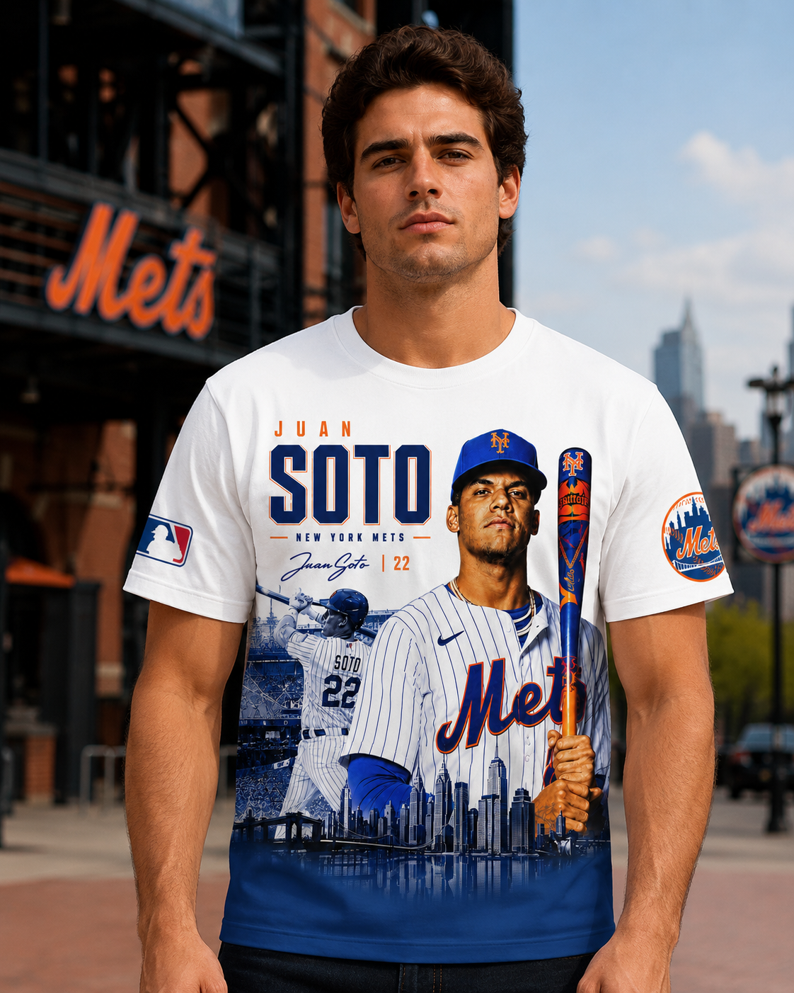 Juan Soto 22 New York Baseball Fan Shirt, Hoodie, Sweatshirt & Zip Hoodie | Mets Inspired MLB Appare - Custom Fan Apparel Image 3