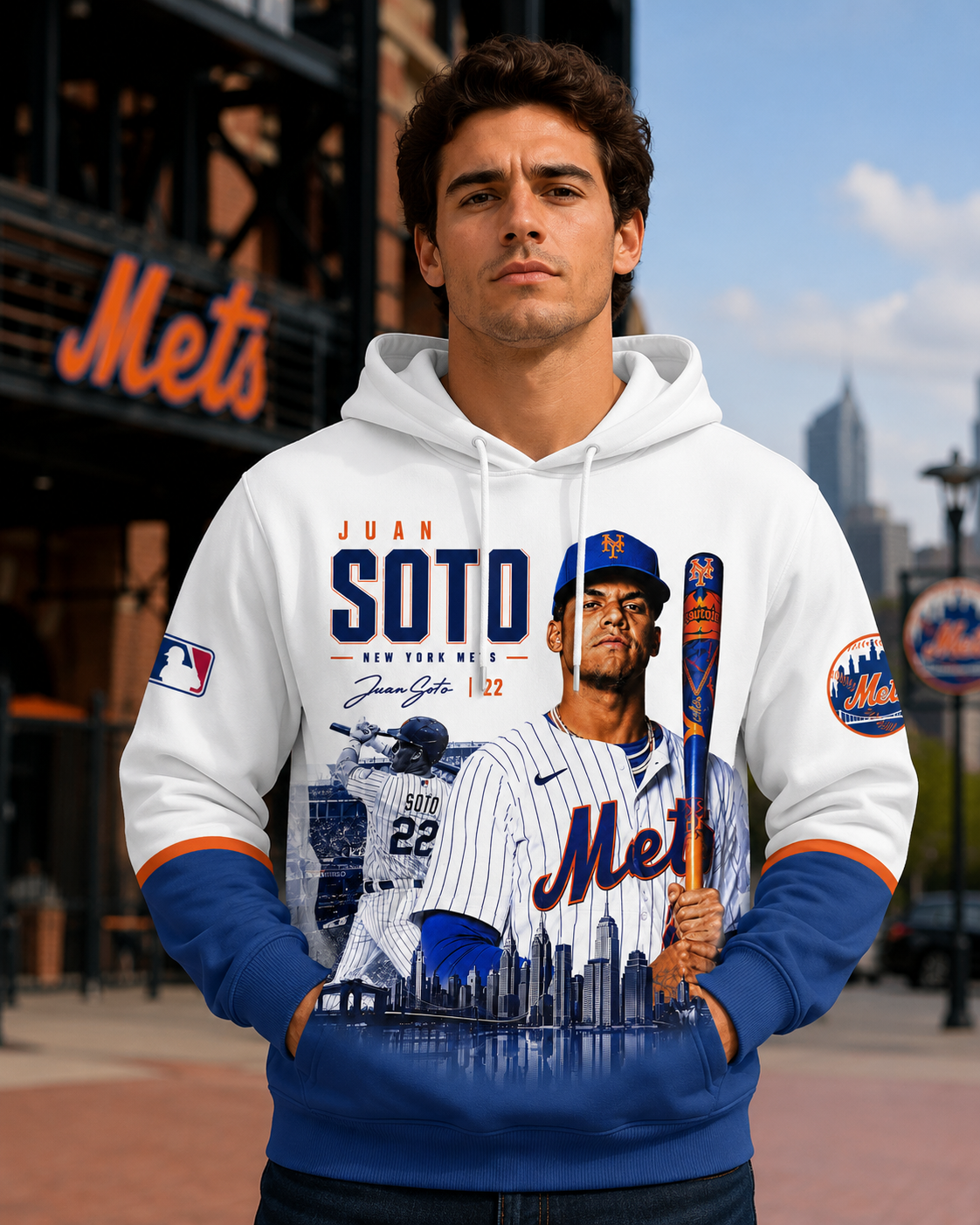 Juan Soto 22 New York Baseball Fan Shirt, Hoodie, Sweatshirt & Zip Hoodie | Mets Inspired MLB Appare - Custom Fan Apparel Image 6