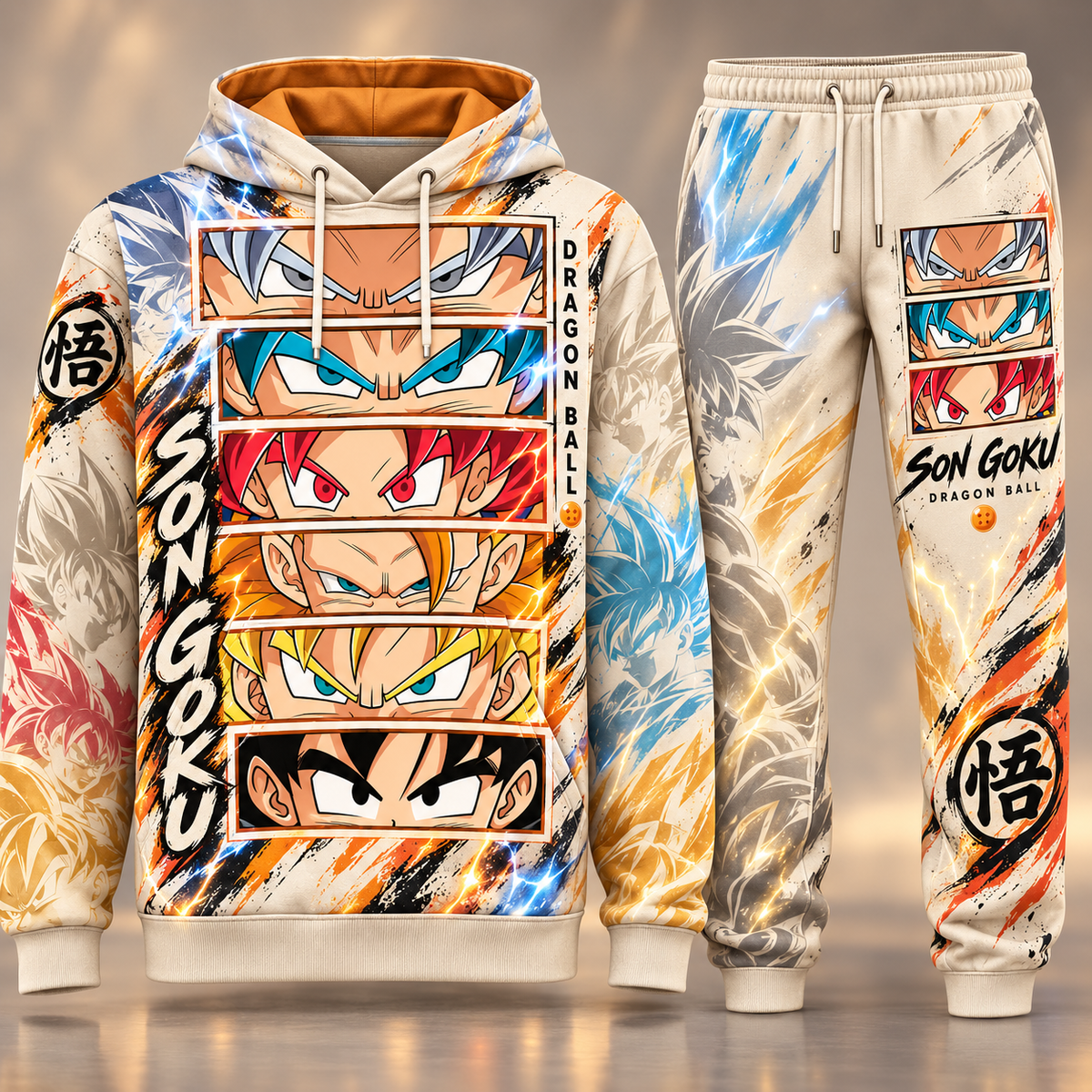 DBL SonGoku Transformation Fan Set — Hoodie & Sweatpants Limited Edition