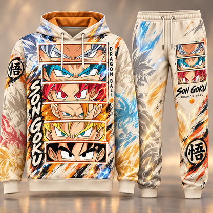 DBL SonGoku Transformation Fan Set — Hoodie & Sweatpants Limited Edition