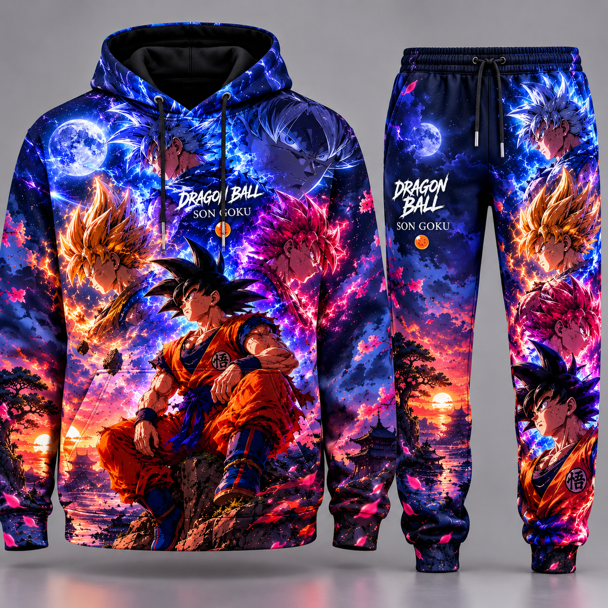 DBL SonGoku Transformation Fan Set — Hoodie & Sweatpants Limited Edition