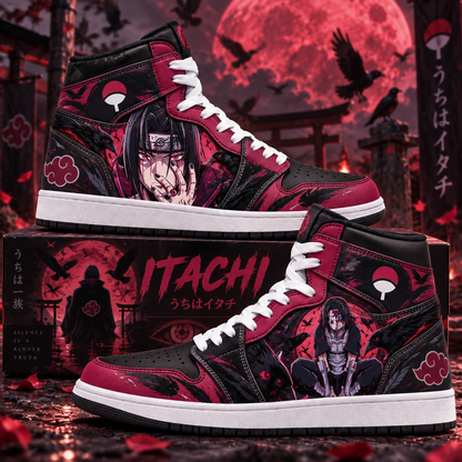 Uchiha Itachi High Top Sneakers — Naruto Inspired Fan Shoes