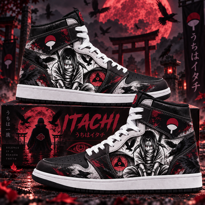 Uchiha Itachi High Top Sneakers — Naruto Inspired Fan Shoes