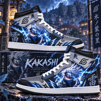 Hatake Kakashi High Top Sneakers — Naruto Inspired Fan Shoes