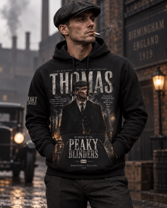 Limited Edition Thomas Vintage Gangster Graphic Apparel — Hoodie, Zip Hoodie, Sweatshirt & T-Shirt