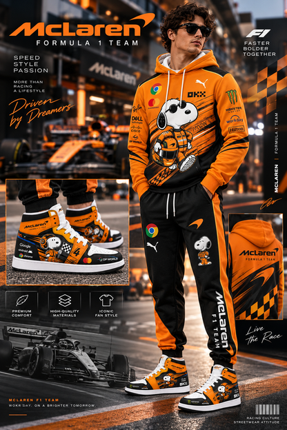 Sport Racing Fan Hoodie Set & High Sneakers | All 11 Formula Teams Available