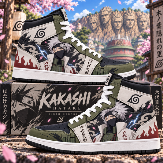 Hatake Kakashi High Top Sneakers — Naruto Inspired Fan Shoes