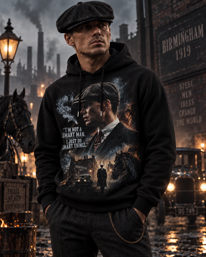 Limited Edition Smart Man Vintage Gangster Graphic Apparel — Hoodie, Zip Hoodie, Sweatshirt & T-Shirt