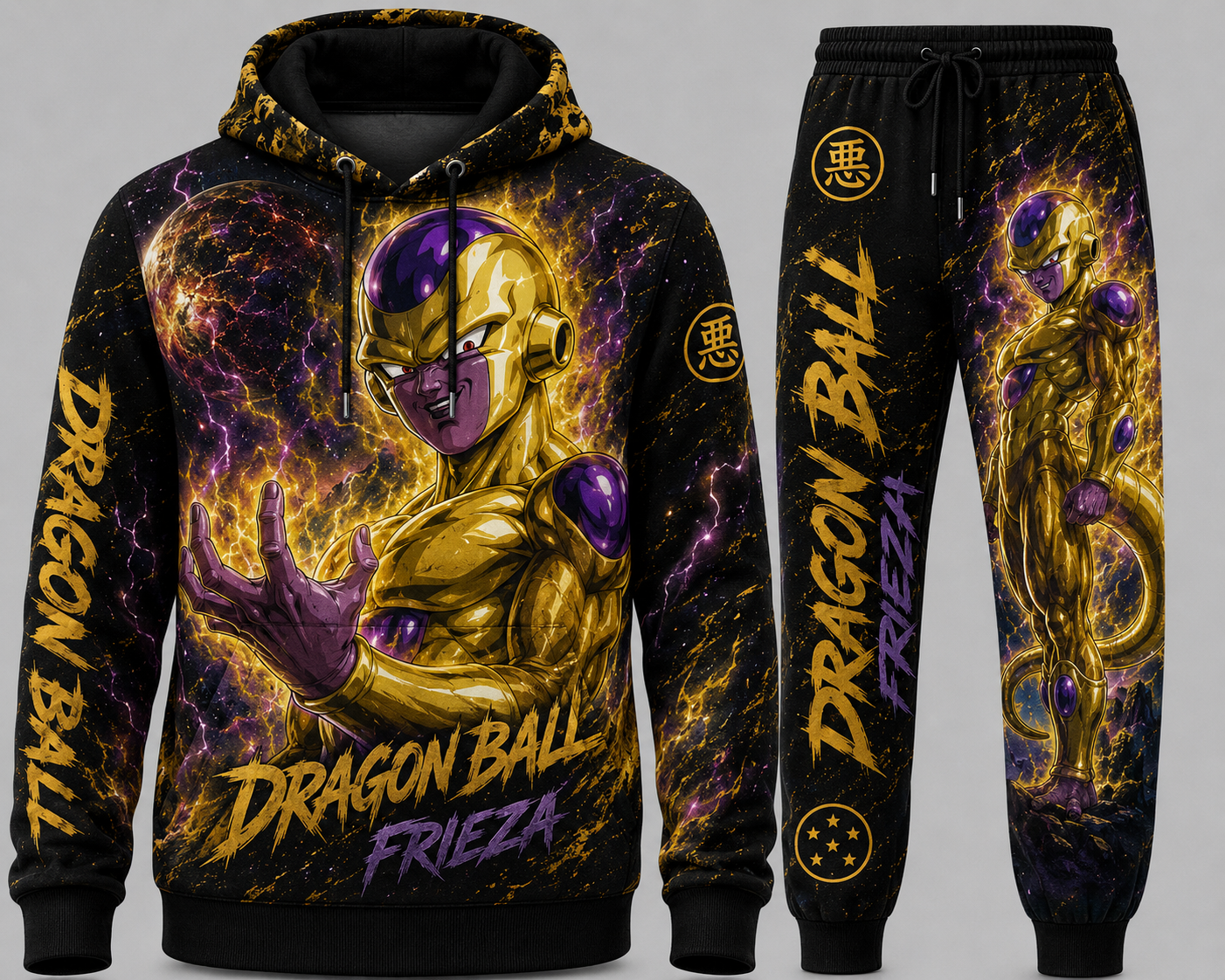 Goku Transformation Fan Set — Dragon Ball Hoodie & Sweatpants