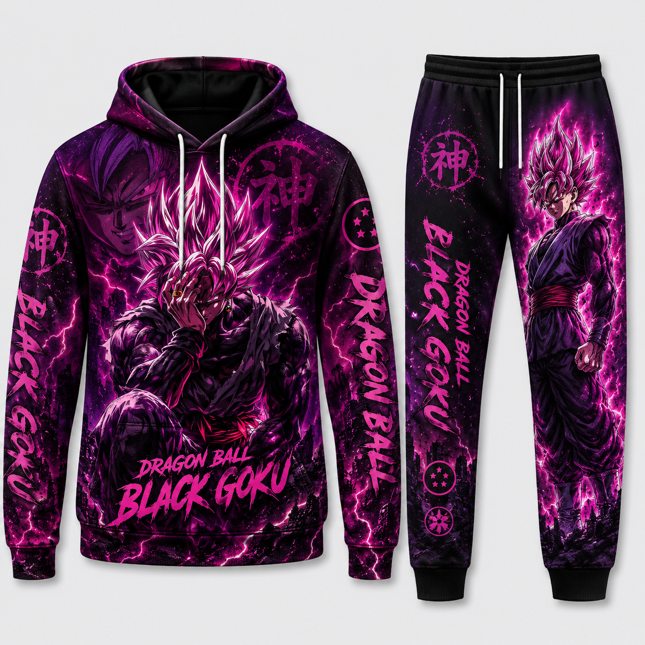 Goku Transformation Fan Set — Dragon Ball Hoodie & Sweatpants