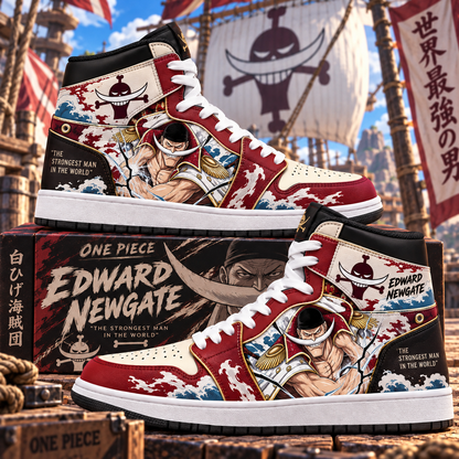 Limited Edition Edward Newgate Fan Shoes — Anime High Top Sneaker Gift