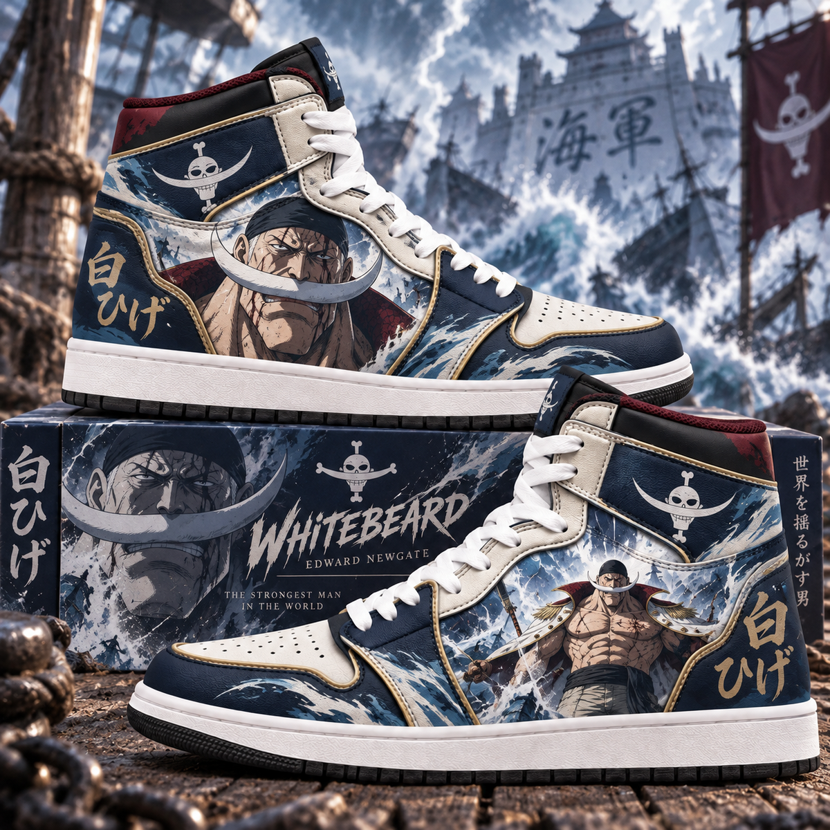 Limited Edition Edward Newgate Fan Shoes — Anime High Top Sneaker Gift