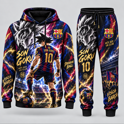 Limited Edition Son Goku x Champions League Hoodie & Sweatpants Fan Set