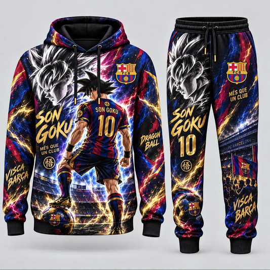 Limited Edition Son Goku x Champions League Hoodie & Sweatpants Fan Set
