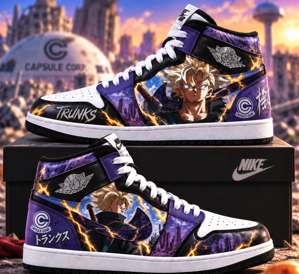 DBL Future Trunks Fan Shoes — Anime High Sneaker Gift