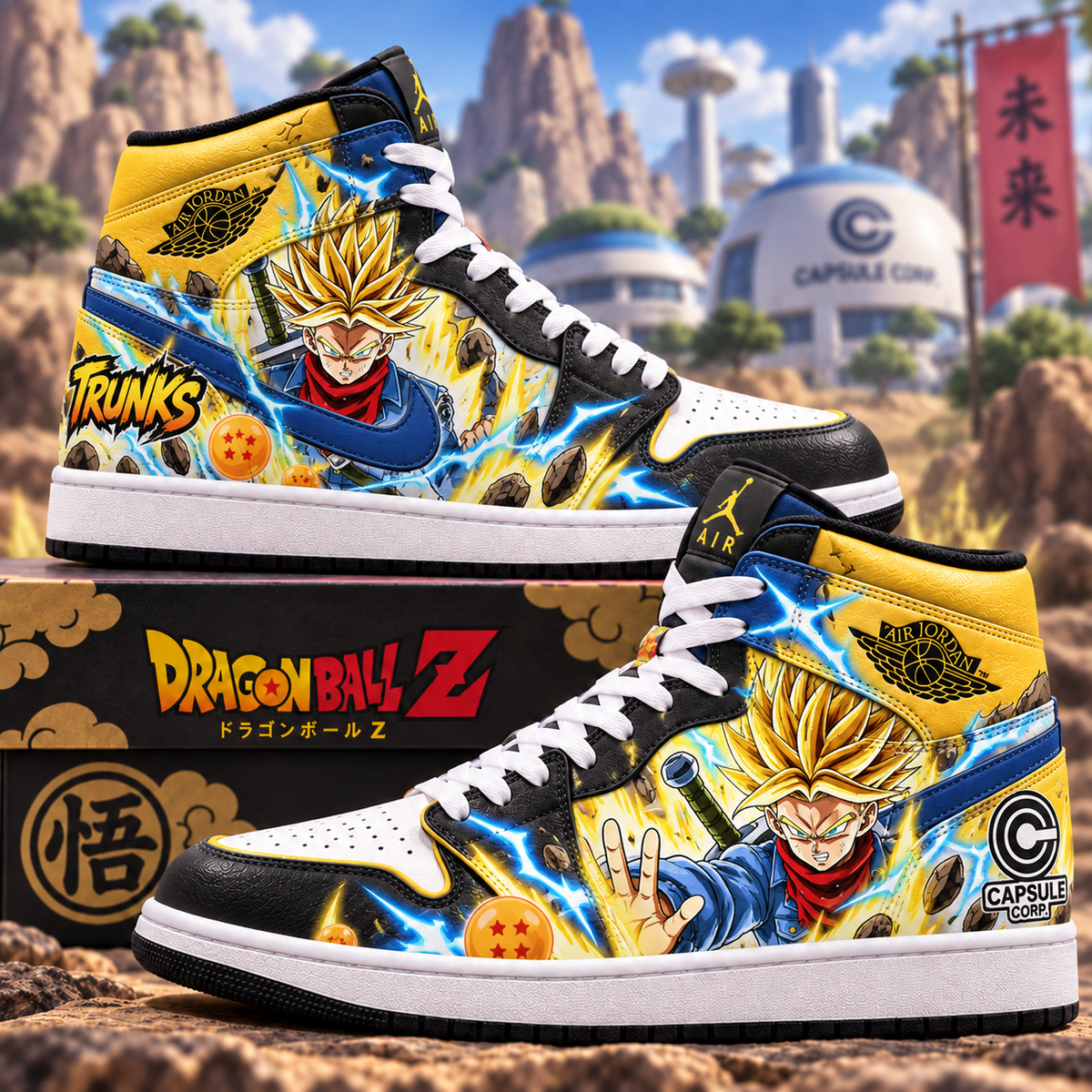 DBL Future Trunks Fan Shoes — Anime High Sneaker Gift