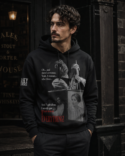 Peaky Blinders Inspired Apparel Collection — Black Quote Graphic Hoodie, Zip Hoodie, Sweatshirt & T-Shirt