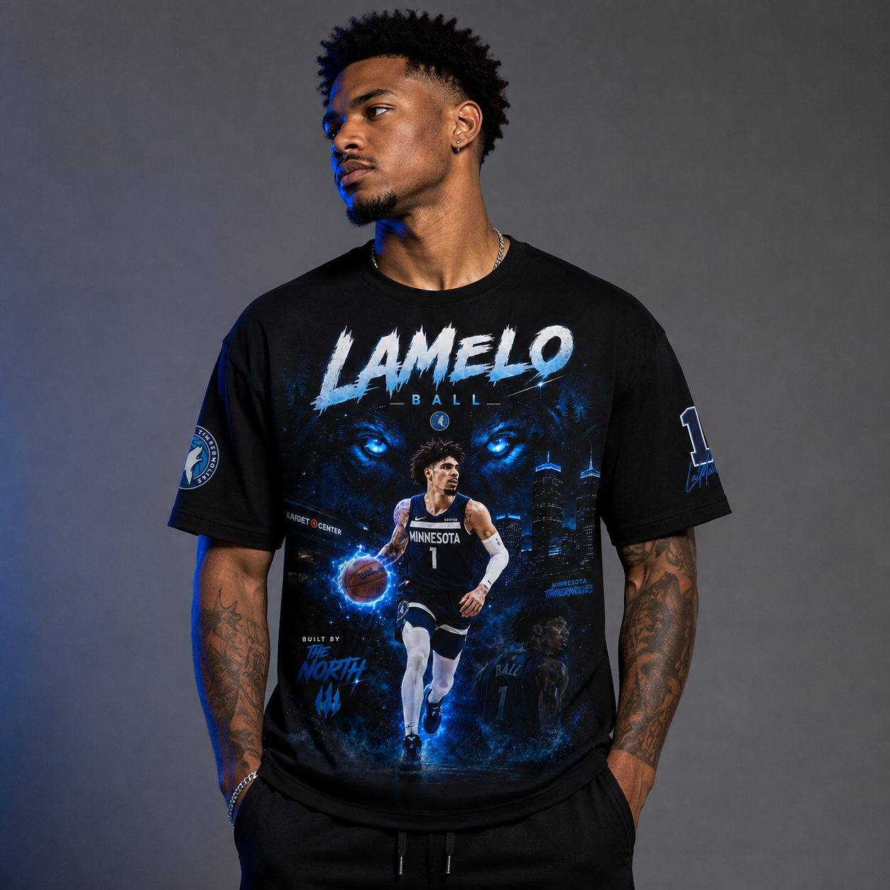 LaMelo Ball 1 Minnesota Basketball Fan Shirt, Hoodie, Sweatshirt & Zip Hoodie | Timberwolves Inspired NBA Apparel