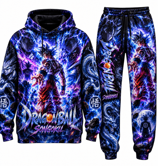 Gogeta Transformation Fan Set — Dragon Ball Hoodie & Sweatpants