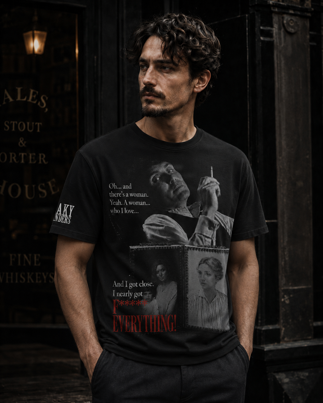 Peaky Blinders Inspired Apparel Collection — Black Quote Graphic Hoodie, Zip Hoodie, Sweatshirt & T-Shirt