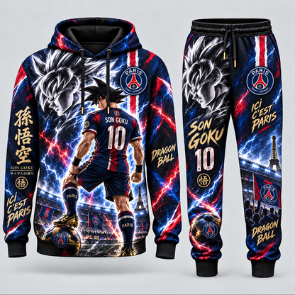 Limited Edition Son Goku x Champions League Hoodie & Sweatpants Fan Set