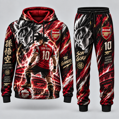 Limited Edition Son Goku x Champions League Hoodie & Sweatpants Fan Set