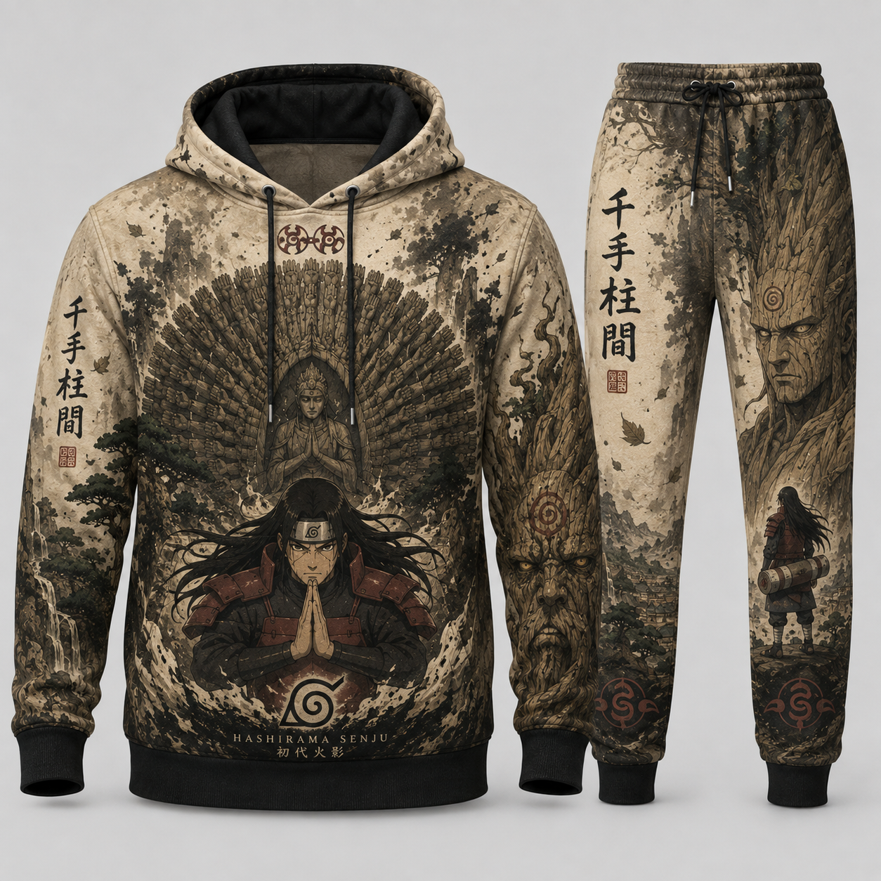 Limited Edition Leaf Village Fan Set — Hoodie & Sweatpants | Ninja Hero Style